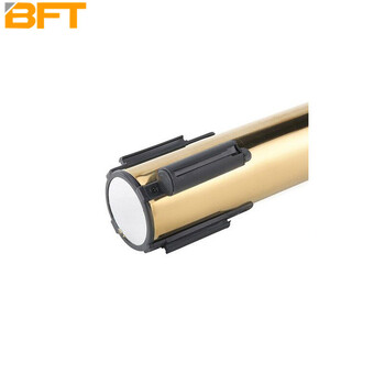 贝傅特 不锈钢一米线栏杆伸缩隔离带警戒线排队护栏机场围栏杆 钛金黄2米线