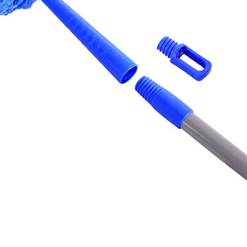 金诗洛 KSL147 除尘掸 加长款鸡毛掸子除灰可伸缩拖把扫把清洁用品 蓝色+伸缩杆+叉头