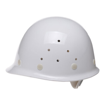 成楷科技CKT-A1玻璃钢安全帽工地防冲击耐穿刺 透气头盔 白色 1顶