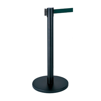 南 LG-H 伸缩带栏杆座 砂面黑杆 栏杆座 隔离带护栏杆警戒围栏银行排队立柱