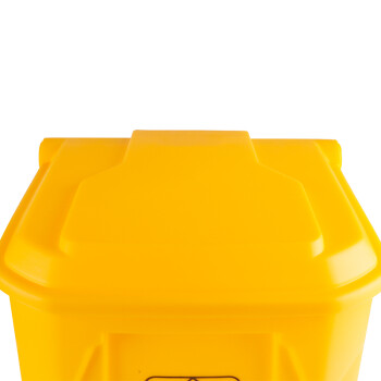 庄太太 【87L黄色】医疗废物垃圾桶医院用利器盒加厚黄色医院诊所脚踏桶有盖大号