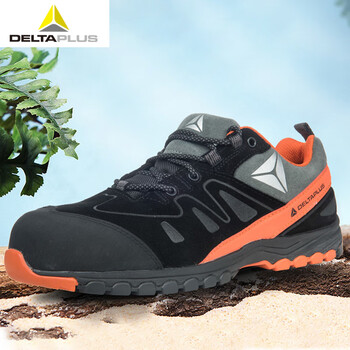 代尔塔（Deltaplus）301338 反绒牛皮SRC级防滑安全鞋防砸防刺穿 定做 44码 1双