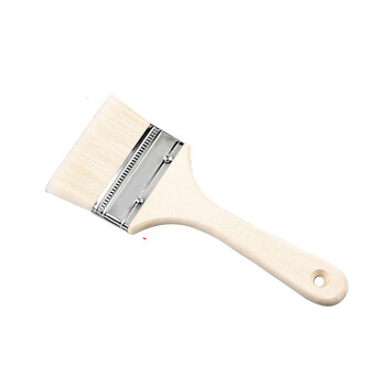 兰诗（LAUTEE）DF-1003 羊毛刷软毛油漆刷 烘焙扫工业刷 短柄3寸  10把/盒