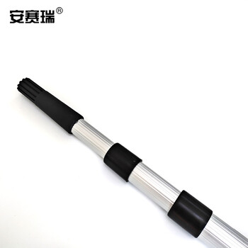 安赛瑞 铝合金伸缩杆 玻璃清洁延伸杆 2米 铝杆工具 高空延伸杆刮涂水器接头 23995