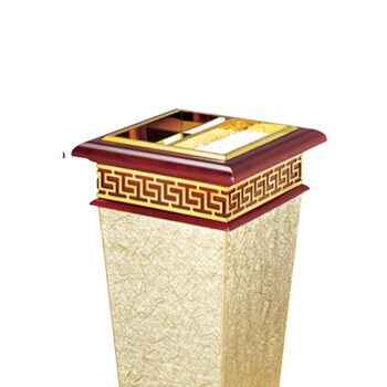 南 GPX-182A 南方宝钻烟灰桶 红木色 商场垃圾筒酒店落地烟灰桶立式果皮桶 商用垃圾桶