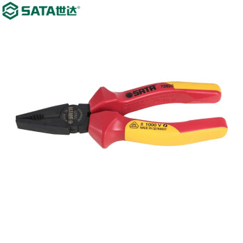 世达（SATA）72626 G系列VDE绝缘耐压钢丝钳7"