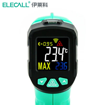 伊莱科(ELECALL)红外线测温仪 高精度测温枪彩屏数显手持式温度计 绿色 EIRT380（-50-380℃） 7 