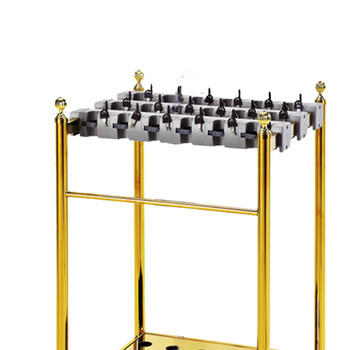 南 J-8 圆管带锁雨伞架 18头镜金 雨伞架雨伞桶雨伞收纳架挂伞架放伞架