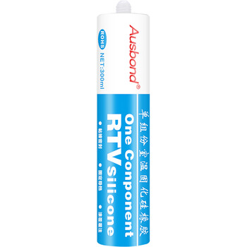 奥斯邦（Ausbond）183有机硅胶Silicone牙膏管装汽车电子防震电容固定防水密封胶耐高温绝缘胶水黑色300ml