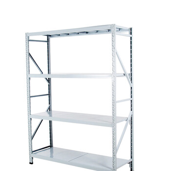 冰禹 BY-5032 仓储货架 多功能置物架展示架 4层蓝色 长120*宽50*高200cm主架