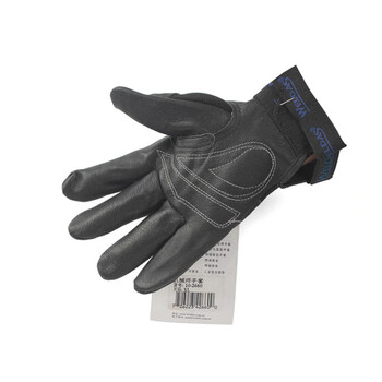 威特仕  10-2660 猪皮机械师手套抗油污防潮赛车手手套舒适灵活黑色 1副  XL# 定做