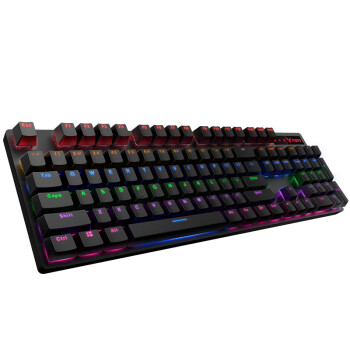 雷柏（Rapoo） V500PRO 有线背光机械键盘 104键全尺寸游戏电竞笔记本电脑多媒体办公吃鸡全键无冲键盘 茶轴