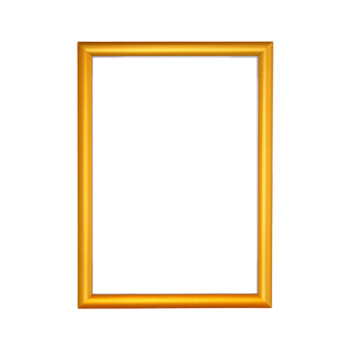 联嘉 展示框广告画框装裱铝合金开启式宣传海报框 金色直角-A3