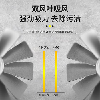 扬子（YANGZI）4800W吸尘器强大功率工厂车间商用毛地毯设备泡沫粉尘颗粒吸尘机 80L清洁标准款