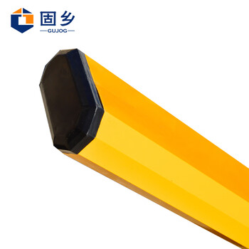 固乡停车场道闸杆【可定制】八角直杆铝合金杆小区挡车杆入口杆门卫（一根杆4米黑黄）