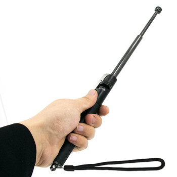 冰禹 BYaf-07 自动弹簧甩棍伸缩棒  车载防身工具 防护三节钢笔伸缩甩辊甩鞭 弹簧甩棍