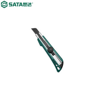 世达（SATA）93429 18MM塑柄旋钮美工刀 93429 钢