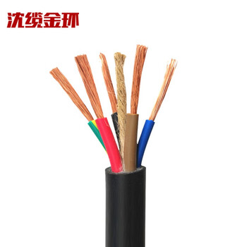 沈缆金环 YZ-450/750V-5*25mm² 铜芯通用橡套软电缆 1米