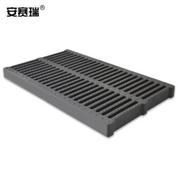 安赛瑞 高分子塑料排水沟盖板 厨房地沟下水道盖板格栅雨水篦子复合塑料井盖 300×500×30mm非机动车款 510143