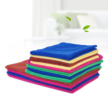 兰诗（LAUTEE）PB1001 毛巾 30x30cm 35g 酒店物业清洁抹布 颜色随机