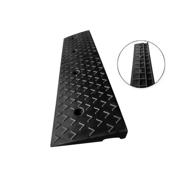 冰禹 BYlf-105 橡胶台阶垫 马路牙子斜坡垫板 三角垫便携式 橡胶100*15*3cm
