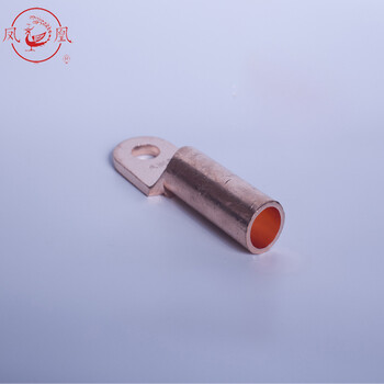 凤凰A级 紫铜DT铜鼻子铜接头电缆堵油DT-70 酸洗(A级) 接线端子 铜线耳 1只