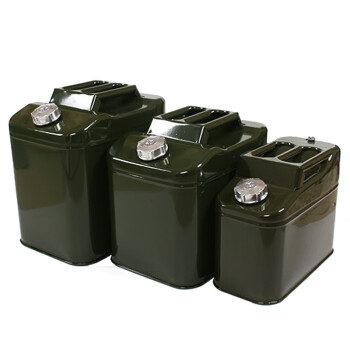 海斯迪克 HKW-157 工业加厚铁皮汽油桶 汽油桶 柴油桶加油壶 汽车备用油箱 立式扁桶25L