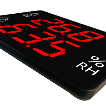 匡建仪表（CONJANT）HEC-106A工业级温湿度计 高精度实验室内仓库工厂医药用壁挂式声光报警大屏幕显示显示仪