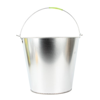 金诗洛 KSL175 加厚铁皮水桶【10个装】白铁桶 提水桶 多功能手提桶 清洁桶 消防桶12L