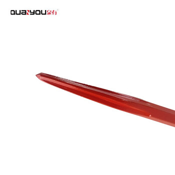 泉有（quanyou）电镐镐钎镐头凿子 五坑 四坑 六角尖凿 扁凿电动工具附件QY-圆柄尖14*400（自磨）