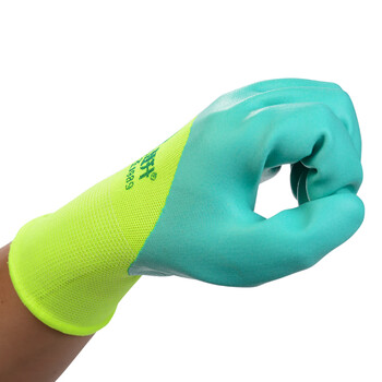 登升 透气王989涤纶乳胶涂层手套 13针涤纶针织手套 12双/打