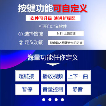 诺为 PPT遥控笔 100米遥控翻页笔教师用 激光笔翻页器 投影笔 无线演示器 激光笔 N31 标准版 黑色