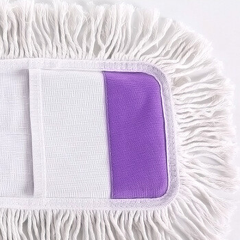 益美得 商用65cm布套平板拖把拖布配件单独替换布拖头 棉线款2块装