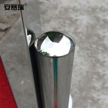 安赛瑞 不锈钢L型展示架(进入前必须佩戴口罩）安全标识宣传 立式手提海报架 60×80cm 企业专享 28943