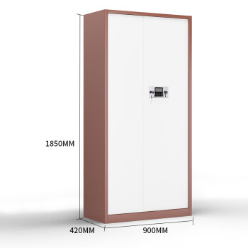 天旦保密柜TD-B1039钢制防盗柜档案柜通体柜咖白套色