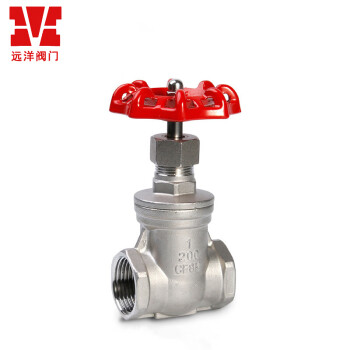 M 江苏远洋阀门 丝扣闸阀 螺纹型内丝闸阀 Z15W-16P DN25 2个装 304（实惠款）