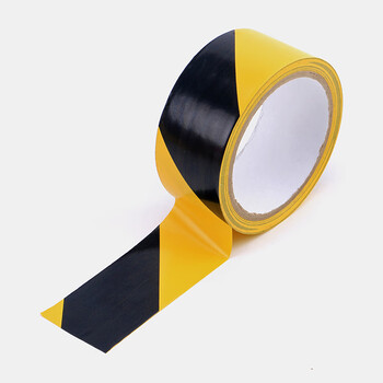 飞尔（FLYER）地板胶带 修补密封防水耐磨胶带【黑黄 50m×50mm×0.15mm】20卷起批