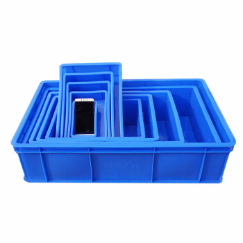 稳斯坦 WST074 加厚塑料周转箱 零件元件物流收纳箱物料工具盒 400箱配套盖子