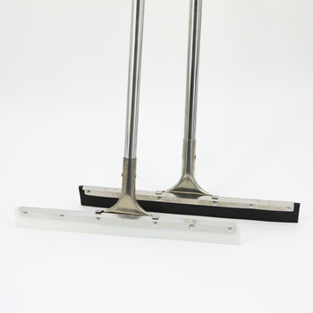 卫洋 刮水板不锈钢杆地刮 硅胶头45cm杆长120cm 卫生间瓷砖玻璃地面推水器 1个装