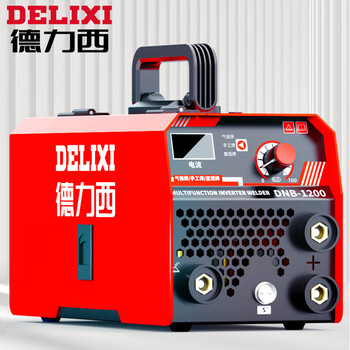 德力西二保焊机无气气保焊电焊两用焊机小型两相220V单电压迷你气保焊电焊两用焊机便携三用机【无气+电焊】