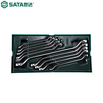世达（SATA）09905 工具托组套-10件全抛光双梅花扳手