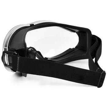 者也 护目镜全密封防护成人防护眼镜防唾沫飞沫飞溅抗冲击镜劳保眼镜防尘防风沙男女可带近视镜 至臻版黑色