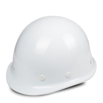 SB 赛邦 004圆顶玻璃钢安全帽 建筑工程工地电力施工可印字领导监理防砸 白色
