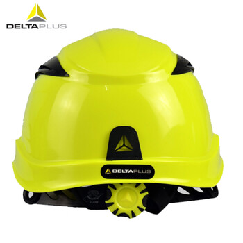 代尔塔 Deltaplus 102202 运动透气型ABS头盔 防喷溅防砸减震户外登山安全帽含下巴带 黄色
