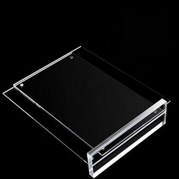 冰禹 BYaf-25 亚克力强磁台签 展示架台卡价格牌台牌 桌牌T型广告价目表 10*15cm竖款