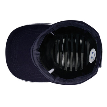 大杨111防撞帽 藏青色 1顶 透气运动骑行遮阳帽布帽大沿鸭舌帽车间安全帽工作帽 定制