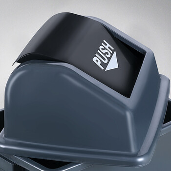 庄太太【灰色20升无盖其他垃圾】新国标户外商用分类带盖大号垃圾桶