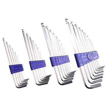 EIGHT-EX日本进口百利内六角扳手套装英制加长6角螺丝刀工具万能TLS-9 TLS-9 SNCM+V特殊合金钢 现货