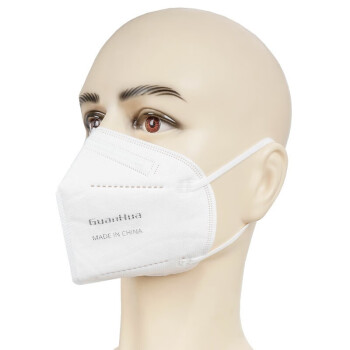 冠桦6801耳带折叠式KN95防护口罩 2000只 防颗粒物粉尘成人防飞沫口鼻罩 白色 定制