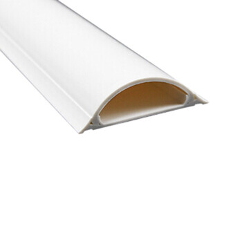 鸣固 纯白新料 超厚型 pvc地线槽 地板槽地槽 耐压 送胶 5号 2米装